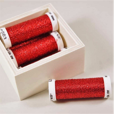 Au ver à soie Beiauffaden aus Seide - Fb: 003 rot