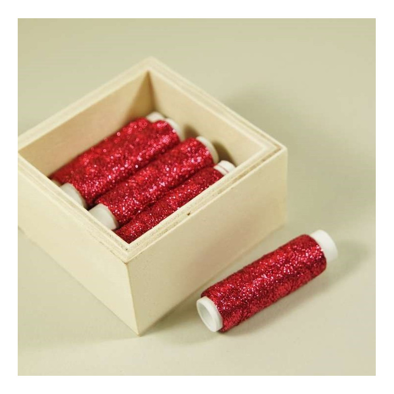 Au ver à soie Beiauffaden aus Seide - Fb: 031 beerenrot