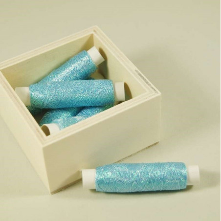 Au ver à soie Beiauffaden aus Seide - Fb: 049 perlmutt hellblau