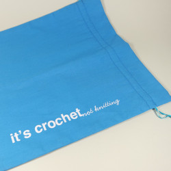 Della Q Edict Cotton Pouch: It's crochet not knitting