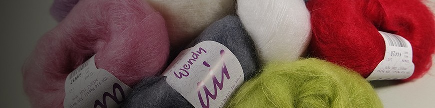 Wendy Air - ein klassisches Garn aus Mohair und Nylon.